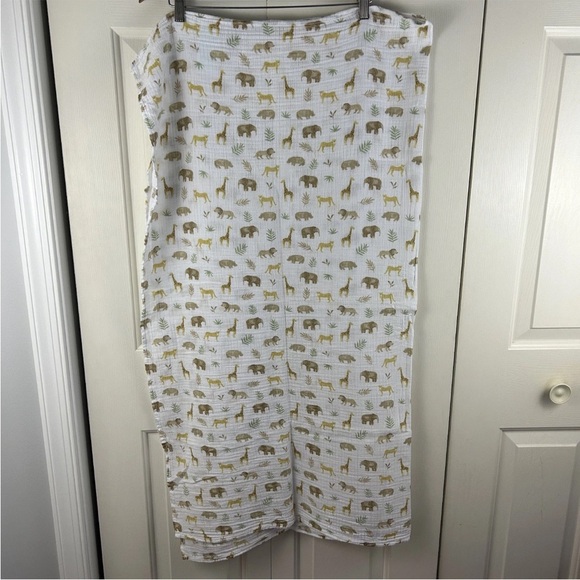 Aden + Anais Set/2 Blankets 100% Cotton Safari Animal /Elephants Muslin Wraps - Picture 6 of 9